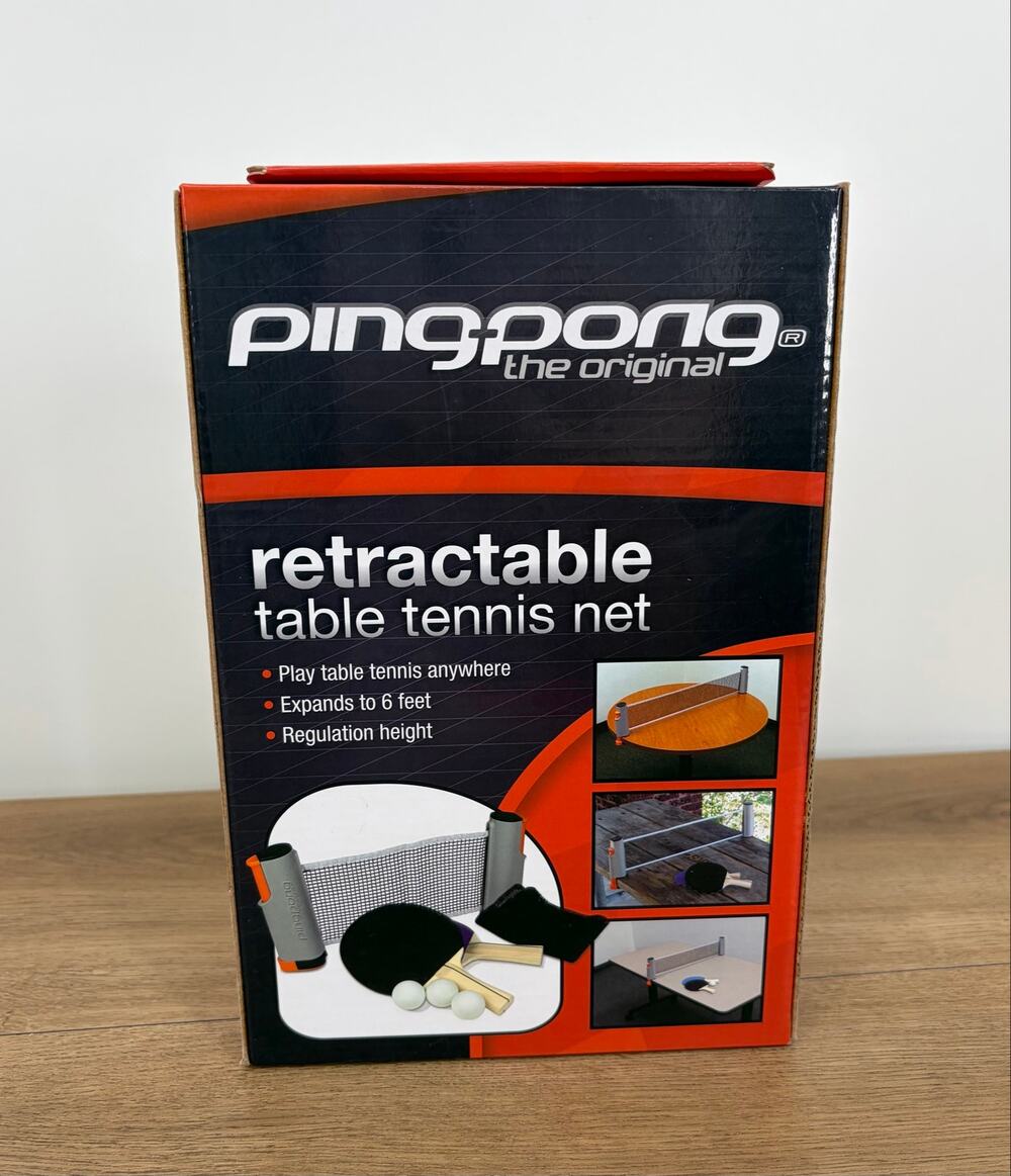 Sealed Ping Pong The Original Retractable Table Tennis Net Set Portable Complete
